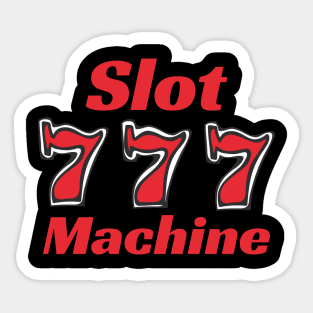 Slot Machine 777 Sticker